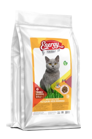 CAT FOOD ENERGY® 15 kg Tavuklu Yetişkin Kedi Maması