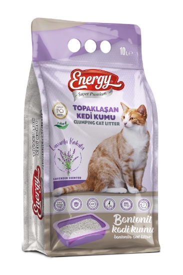 SUPER PREMIUM ENERGY® 10 lt Bentonit Kedi Kumu Lavanta Kokulu