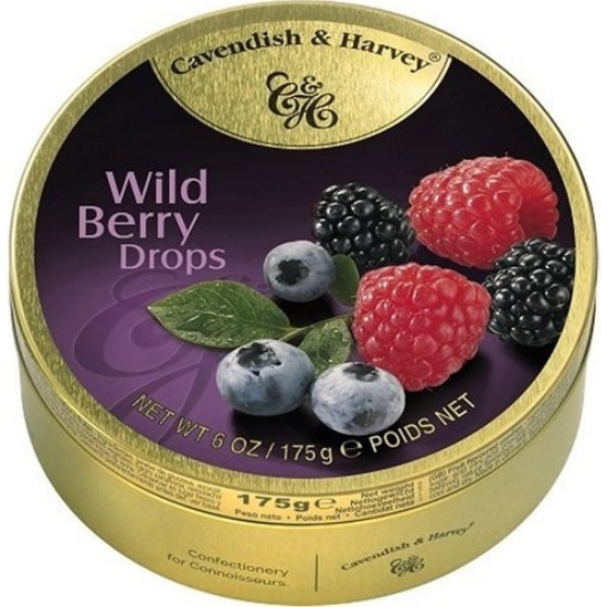 Cavendish and Harvey Wild Berry Drops Hard Candy - 175g