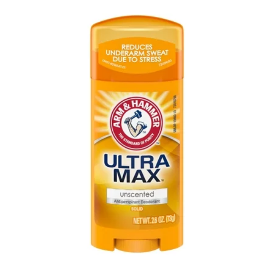 Arm & Hammer Ultra Max Unscented Antiperspirant Stick 73 Gr