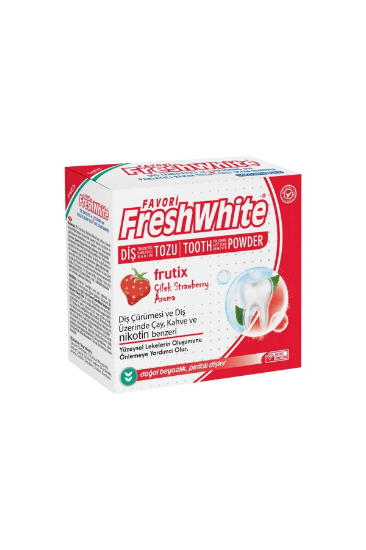 Fresh White Diş Bakım Tozu Frutix 50 Gr