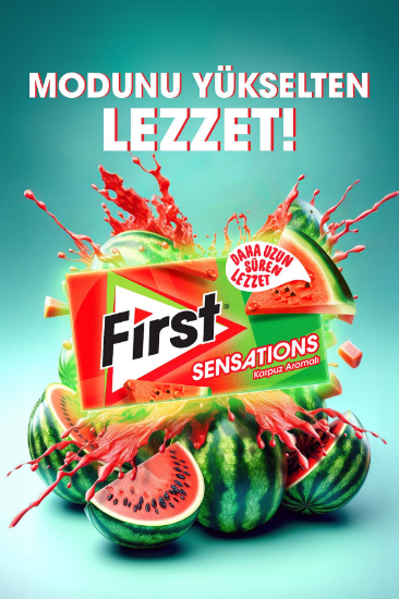 First Sensations Karpuz Aromalı Sakız 27 gr - 12 Adet