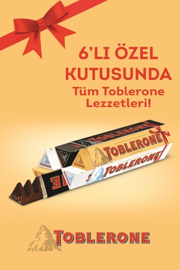 Toblerone Çikolata 100 g  - 6'lı Karma Paket