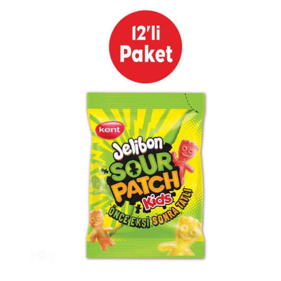 JELİBON SOURPATCH KİDS 80 GR - 12 Paket