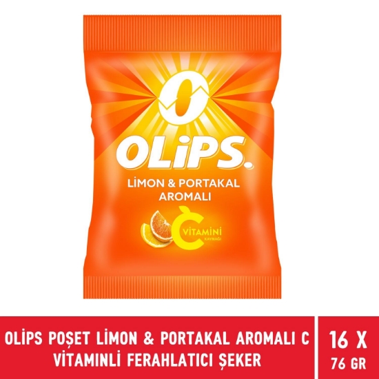 Olips Poşet Limon & Portakal Aromalı C Vitaminli Ferahlatıcı Şeke