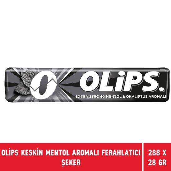 Olips Keskin Mentol Aromalı Ferahlatıcı Şeker 28 gr  X 288 Adet