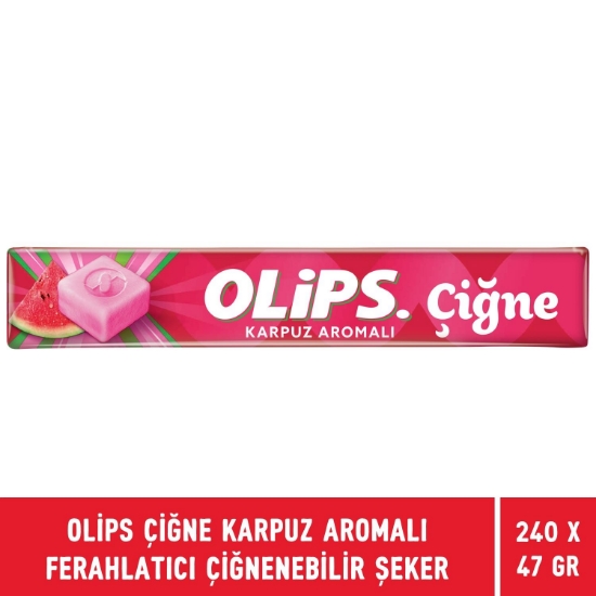 Olips Çiğne Karpuz Aromalı Ferahlatıcı Çiğnenebilir Şeker 47 gr  