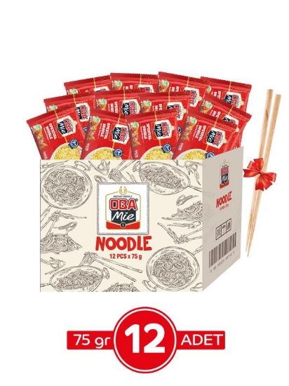 Oba Mie Spesiyal Çeşnili Hazır Noodle 12'li