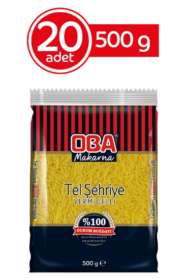 Oba Makarna Tel Şehriye 500 Gr * 20 Adet