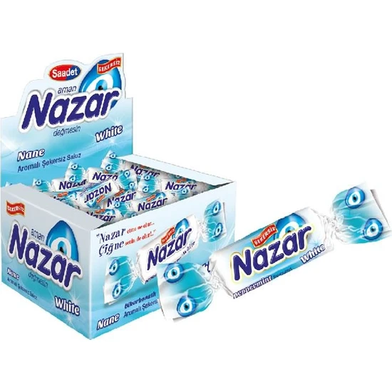 Saadet Nazar Karbonat  Aromalı Şekersiz Sakız 100'lü Paket