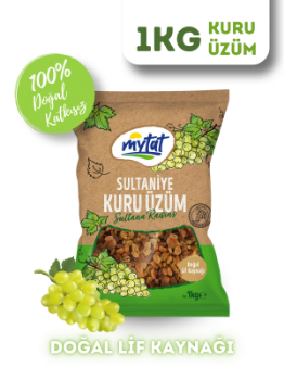 Mytat Doğal 10 No Sultaniye Kuru Üzüm 1 kg