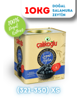 Çalıkoğlu Doğal Gemlik Özel İri Salamura Siyah Zeytin 10 kg (321-350) XS