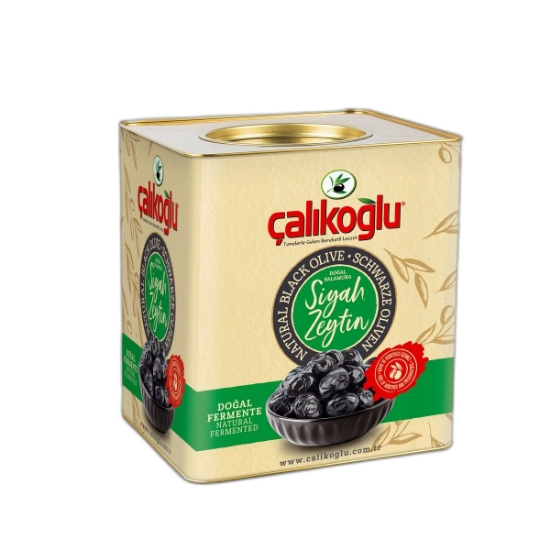 Çalıkoğlu Doğal Gemlik Özel Seçme Salamura Siyah Zeytin 10 kg (291-320) S