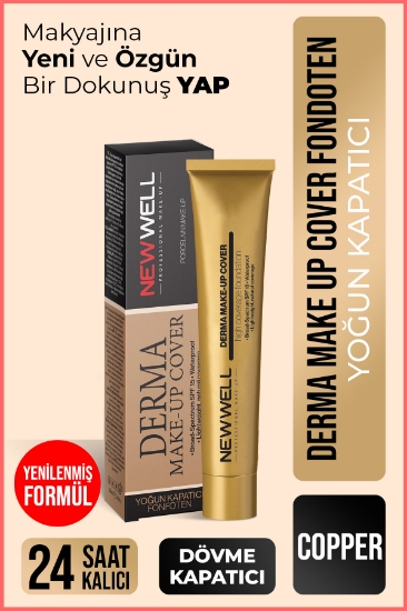 New Well Derma Make-Up Cover Foundation - Copper