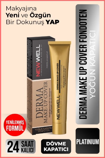 New Well Derma Make-Up Cover Foundation - Platinium