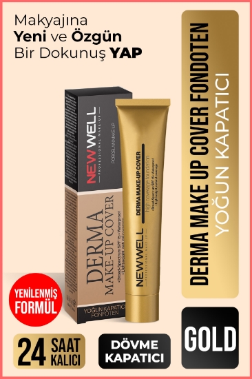 New Well Derma Make-Up Cover Foundation - Gold