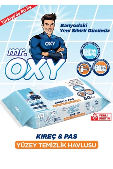 MR. OXY KİREÇ & PAS YÜZEY TEMİZLİK HAVLUSU 50 'Lİ