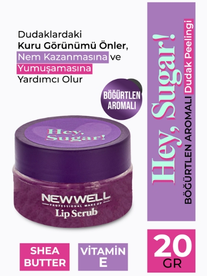 New Well Hey Sugar! Böğürtlen Aromalı Dudak Peelingi 20gr