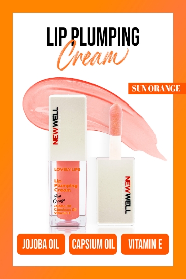 New Well Lip Plumping Cream Sun Orange | Dudak Dolgunlaştırıcı Krem 5 ML