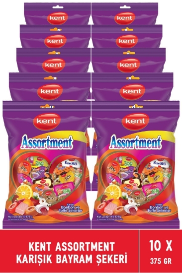 Kent Assortment Karışık Bayram Şekeri 375 GR X 10 Adet