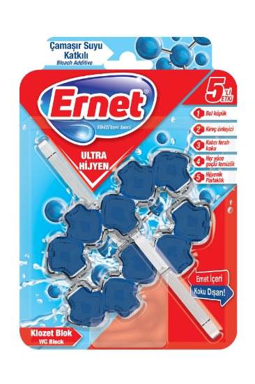 Ernet Ultra Hijyen Klozet Blok Çamaşır Suyu Katkılı 2x50 g