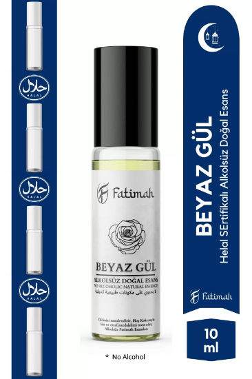 Fatimah Beyaz Gül Alkolsüz Roll-On 10ML