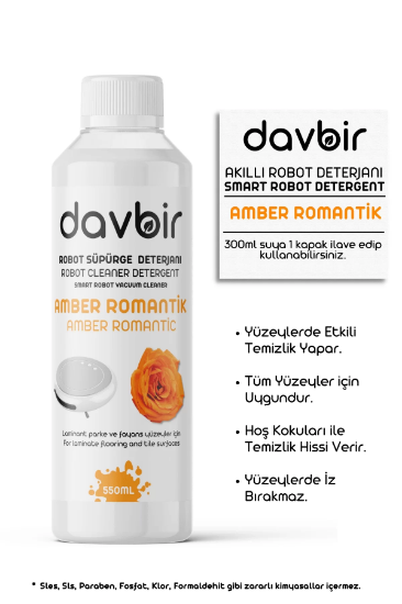 Davbir Amber Romantik Robot Süpürge Deterjanı 550ML