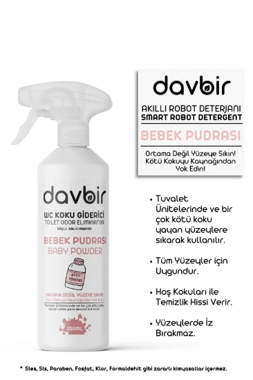 Davbir Bebek Pudrası Wc Kötü Koku Giderici 250ML