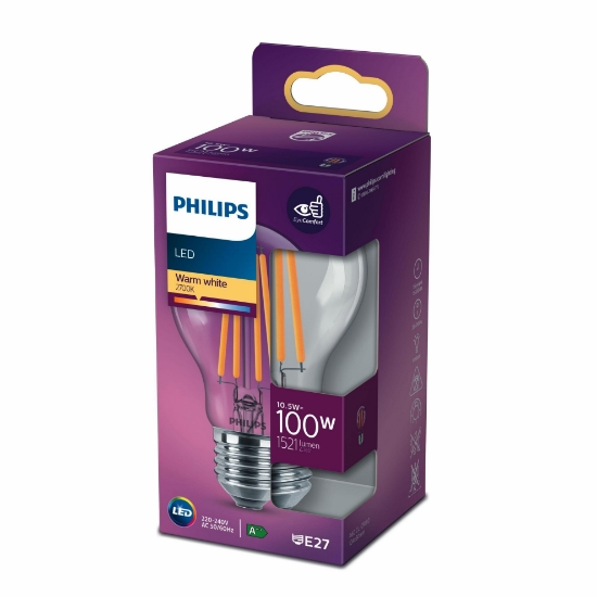 Philips Filament 100W Ampul Sarı Işık