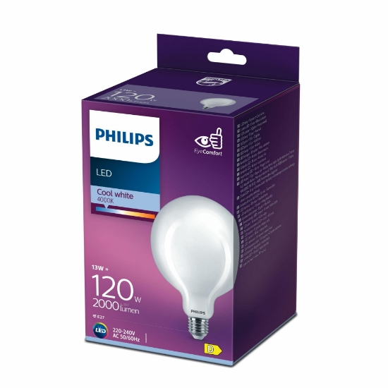 PHILIPS FILAMENT 120W GLOBE AMPUL G120 GÜN IŞIĞI 4000K