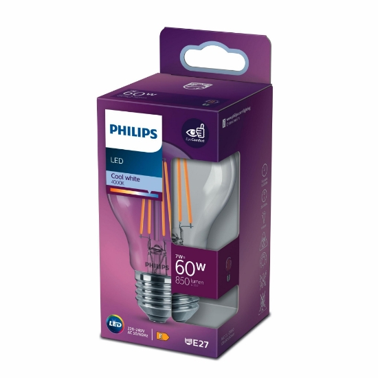 PHILIPS FILAMENT 60W AMPUL GÜN IŞIĞI 4000K