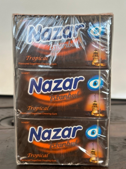 Nazar İstanbul 14'Lü 27 Gr Sakız Tropika 18'Li Paket