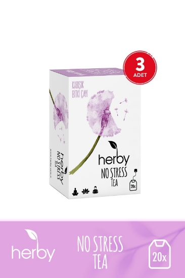 Herby No Stress Tea Rahatlatıcı Pasifloralı Bitki Çayı 3'lü Paket