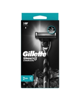 Gillette Mach3 Charcoal Tıraş Bıçağı 2 Yedekli Makine 2UP