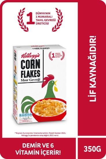 Kellogg's Corn Flakes Kahvaltılık Nostaljik Paket Mısır Gevreği 3