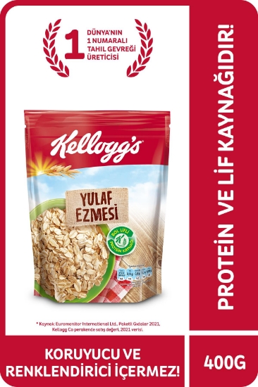 Kellogg's Yulaf Ezmesi 400 Gr, %100 Yulaf Ezmesi,Lif ve Protein K