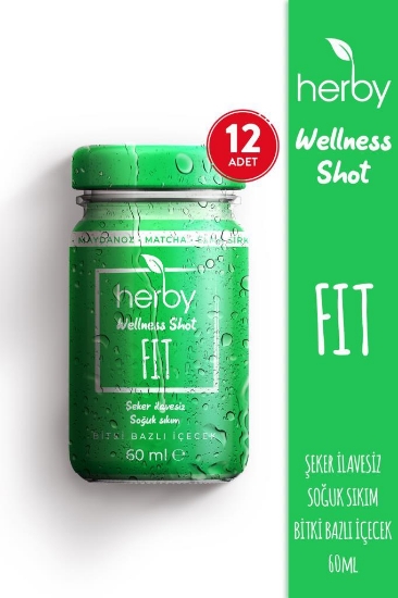 Herby Fit Shot 12'li Paket Formda Kal Bitki Bazlı İçecek 60 ml