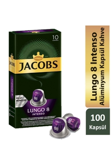 Jacobs Lungo 8 Intenso Nespresso Uyumlu Alüminyum Kapsül Kahve 10