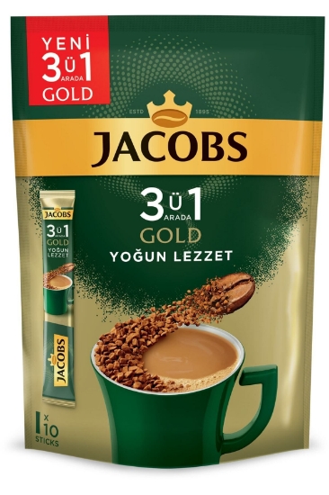 Jacobs Gold 3ü1 Arada Yoğun Lezzet 10x18 Gr