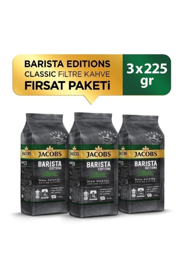 Jacobs Barista Editions Classic Filtre Kahve 225 gr 3'lü Paket  Z