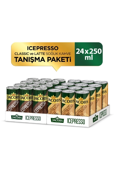 Jacobs Icepresso Latte & Classic Soğuk Kahve 250 Ml X 24