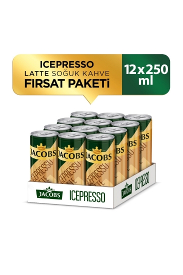 Jacobs Icepresso Latte Soğuk Kahve 250 Ml X 12