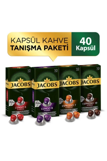 Jacobs Kapsül Kahve Tanışma Paketi 40'lı ( Nespresso Uyumlu Alümi