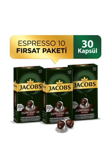 Jacobs Espresso 10 Intenso Nespresso Uyumlu Alüminyum Kapsül Kahv