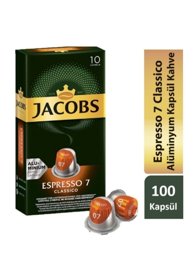 Jacobs Espresso 7 Classico Nespresso Uyumlu Alüminyum Kapsül Kahv