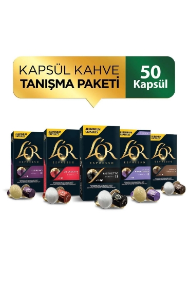 Kapsül Tanışma Paketi Nespresso Uyumlu Alüminyum Kapsül Kahve 10 