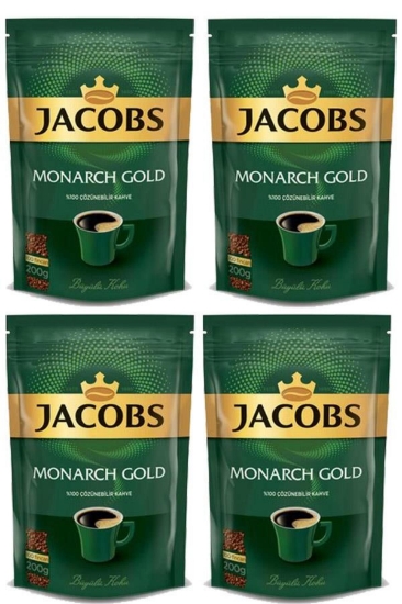 Jacobs Monarch Gold Granül Kahve 200 gram x 4 Adet 