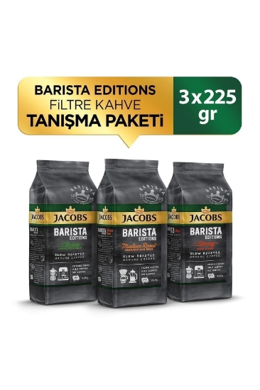 Jacobs Barista Editions Filtre Kahve Tanışma Paketi 225 gr x 3 Ad