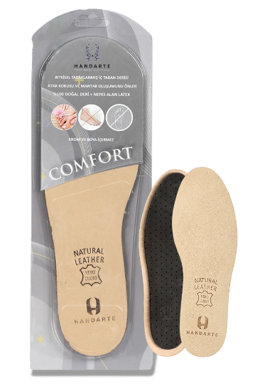 Comfort Deri Koku Önleyen Tabanlık 35-36| Handarte®