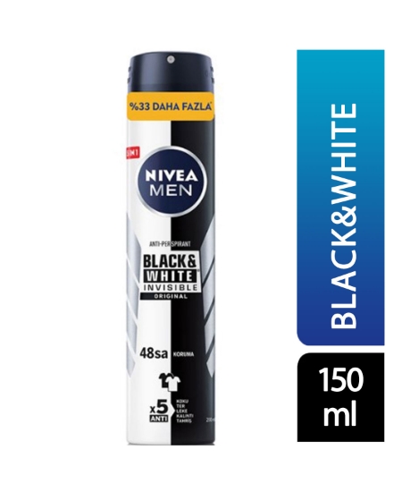 Nivea Deodorant 150 ml Erkek İnvisible Black & White Original